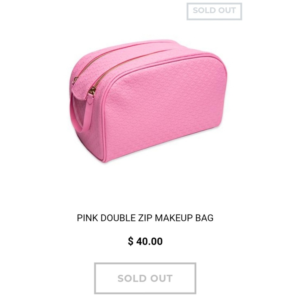 NWT Jeffree Star Large Pink Cosmetic Bag